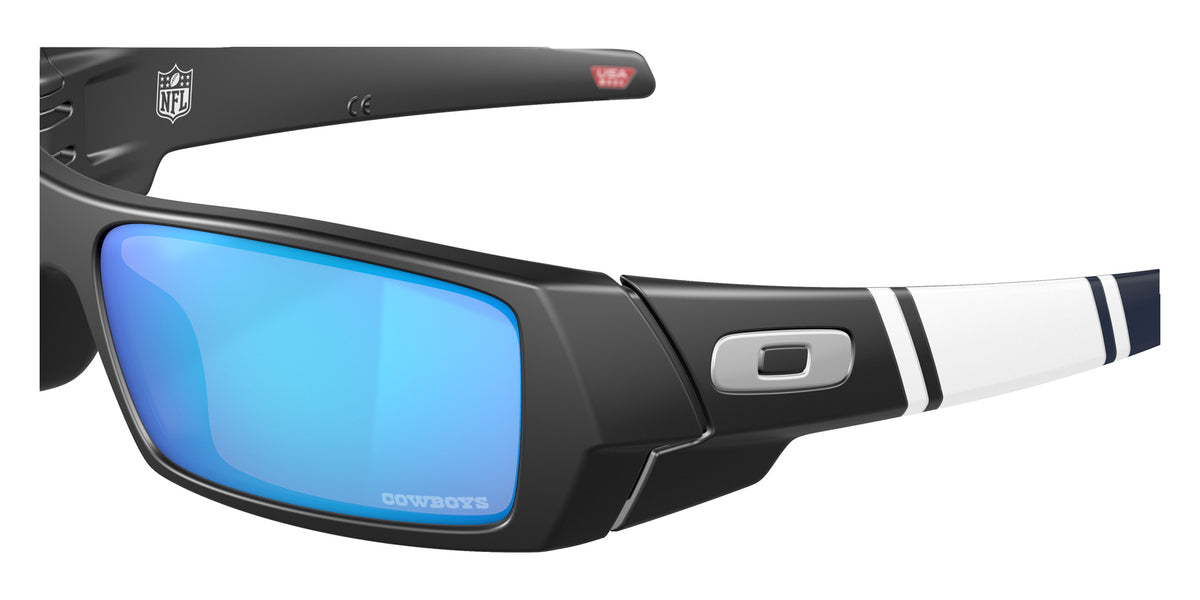 OAKLEY OO9014 Dallas Cowboys Gascan�� 901467 60 - Matte Black / Prizm Sapphire Mirrored #id:oo9014901467_s:100125
