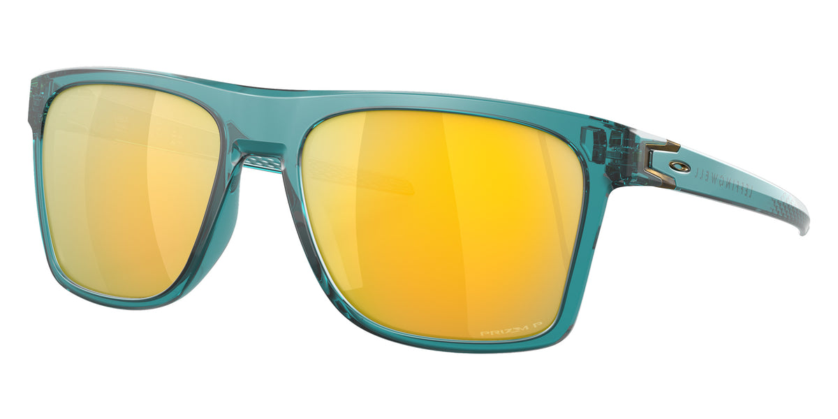OAKLEY OO9100 Leffingwell 910006 57 - Matte Artic Surf / Prizm 24K Polarized Mirrored #id:oo9100910006_s:100105