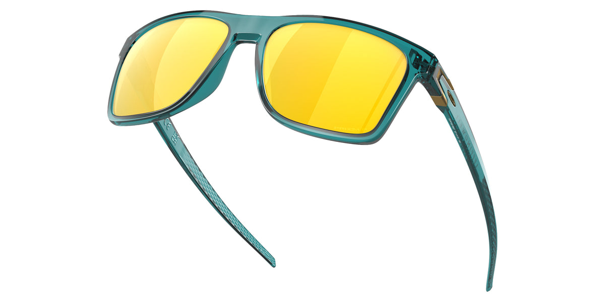 OAKLEY OO9100 Leffingwell 910006 57 - Matte Artic Surf / Prizm 24K Polarized Mirrored #id:oo9100910006_s:100120