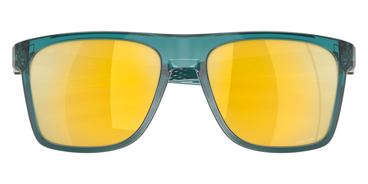 OAKLEY OO9100 Leffingwell 910006 57 - Matte Artic Surf / Prizm 24K Polarized Mirrored #id:oo9100910006_s:100135