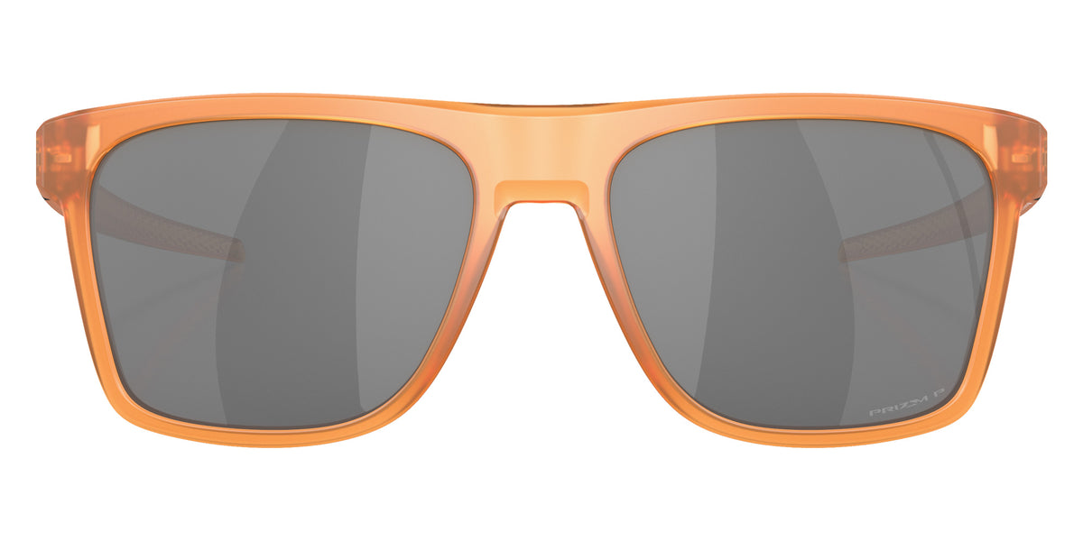 OAKLEY OO9100 Leffingwell Coalesce Collection 910019 57 - Matte Transparent Ginger / Prizm Black Polarized Mirrored #id:oo9100910019_s:100100