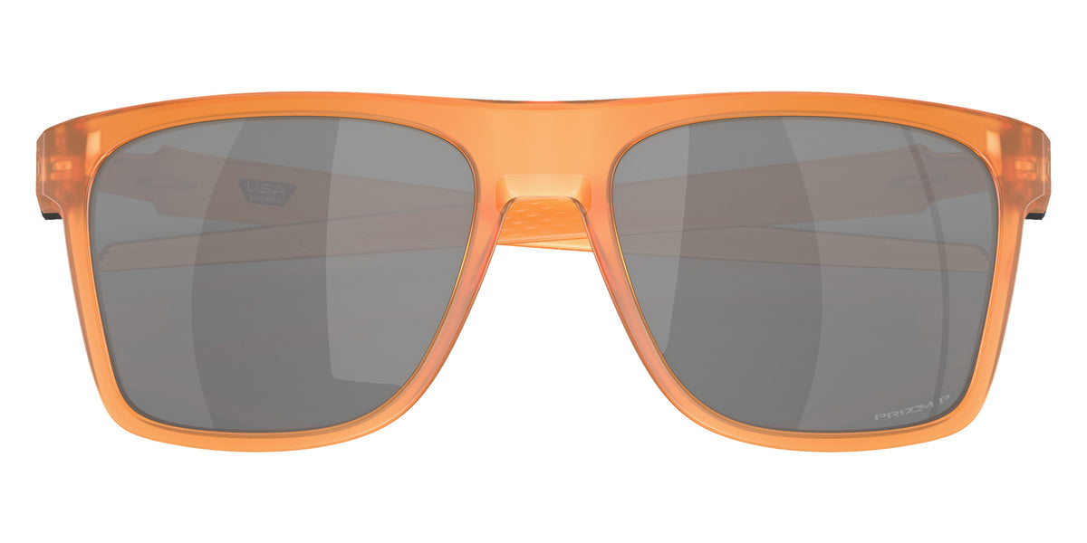 OAKLEY OO9100 Leffingwell Coalesce Collection 910019 57 - Matte Transparent Ginger / Prizm Black Polarized Mirrored #id:oo9100910019_s:100135