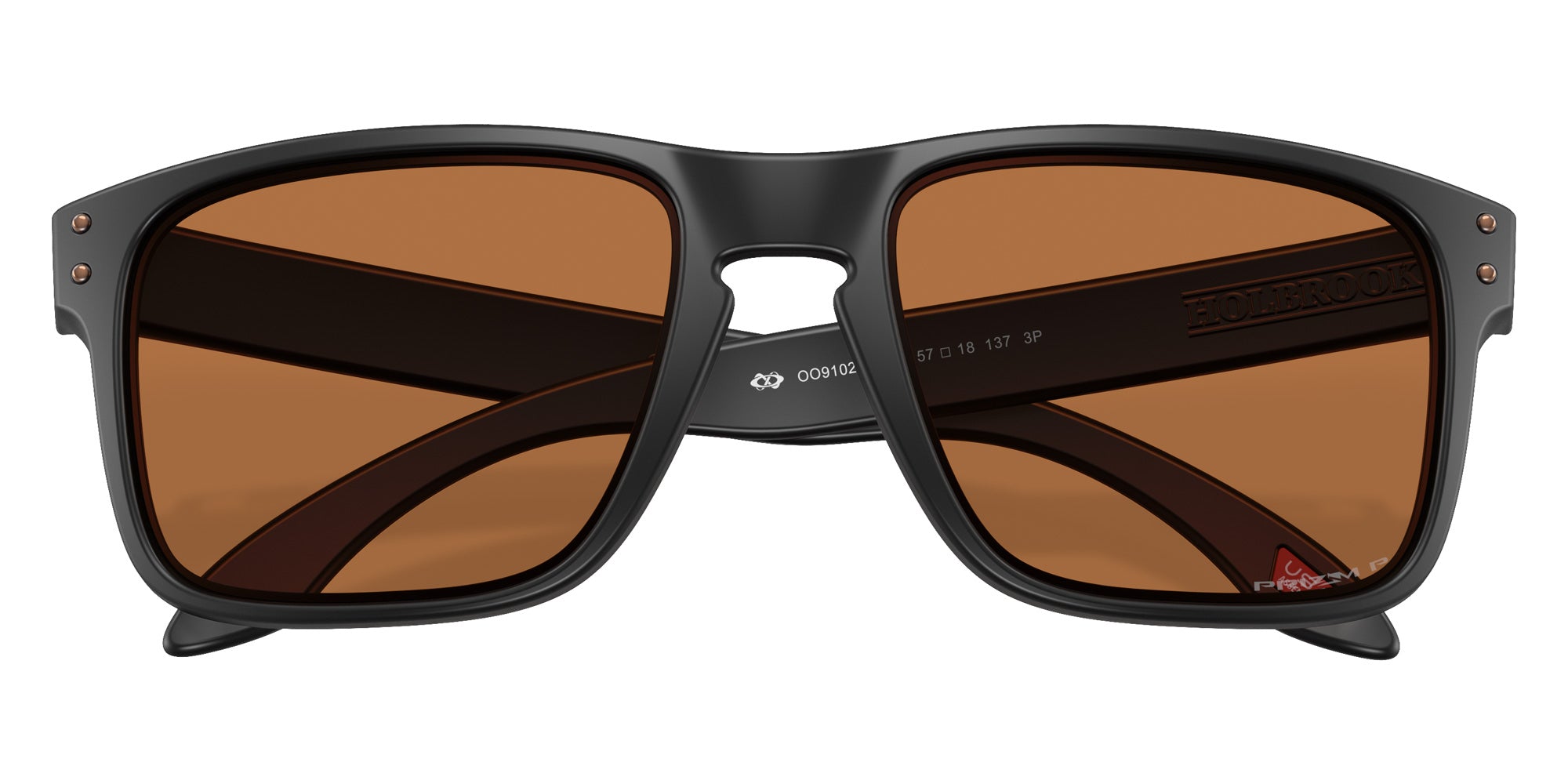 OAKLEY OO9102 Holbrook 9102AM 55 - Matte Black / Prizm Bronze Polarized #id:oo91029102am_s:100120