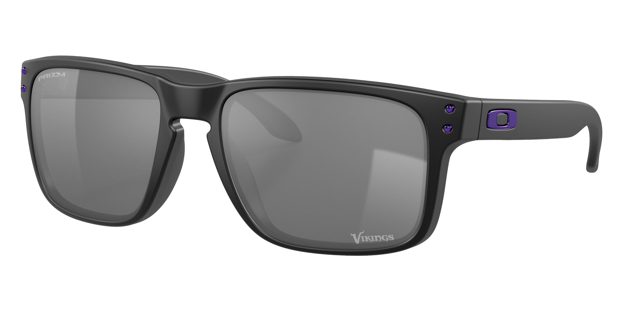 OAKLEY OO9102 Minnesota Vikings Holbrook™ 9102M9 55 - Matte Black / Prizm Black Mirrored #id:oo91029102m9_s:100105