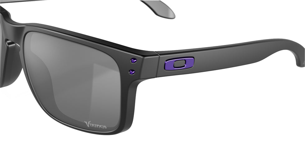 OAKLEY OO9102 Minnesota Vikings Holbrook™ 9102M9 55 - Matte Black / Prizm Black Mirrored #id:oo91029102m9_s:100125