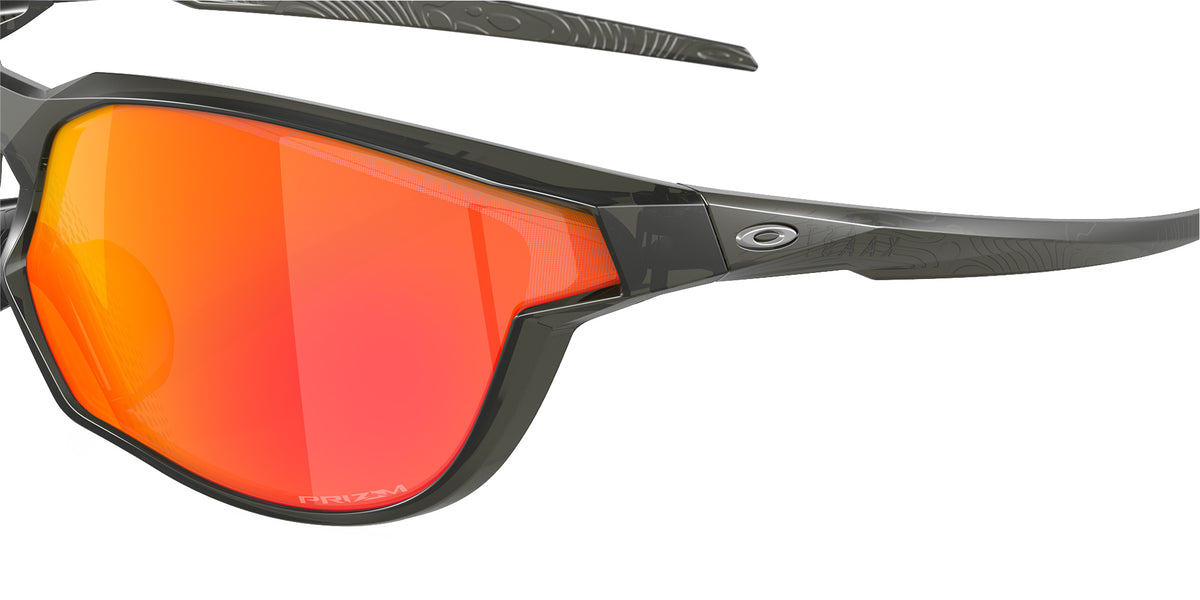 OAKLEY OO9227 Kaast 922703 73 - Matte Gray Smoke / Prizm Ruby Mirrored #id:oo9227922703_s:102125
