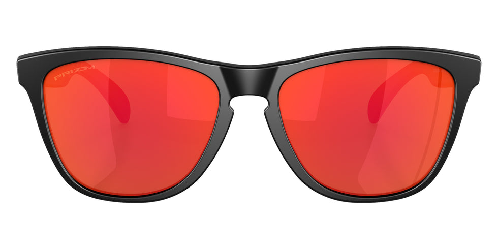 OAKLEY OO9245 Frogskins��� (Low Bridge Fit) 924563 54 - Matte Black / Prizm Ruby Mirrored #id:oo9245924563_s:100100