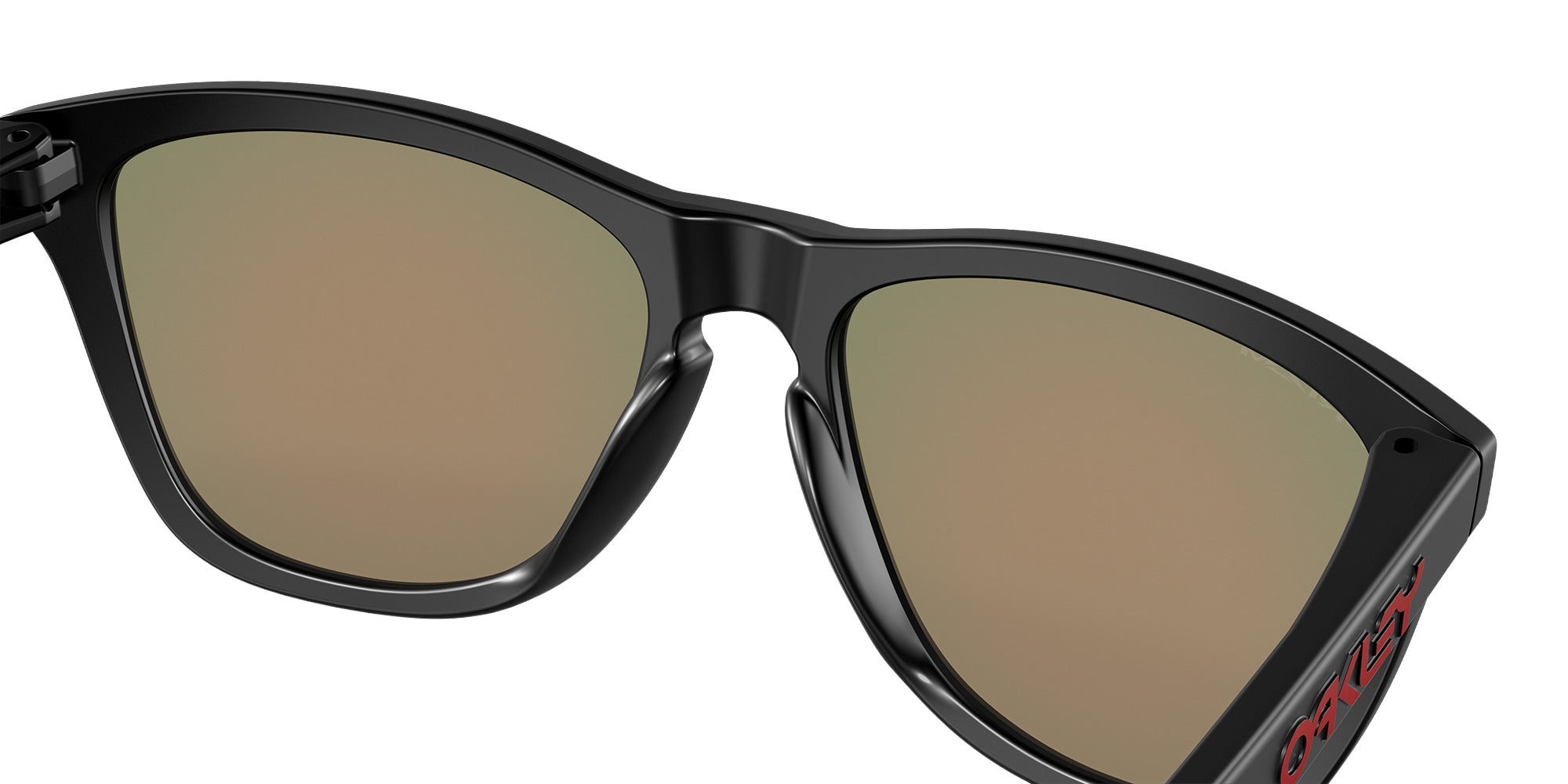 OAKLEY OO9245 Frogskins��� (Low Bridge Fit) 924563 54 - Matte Black / Prizm Ruby Mirrored #id:oo9245924563_s:100135