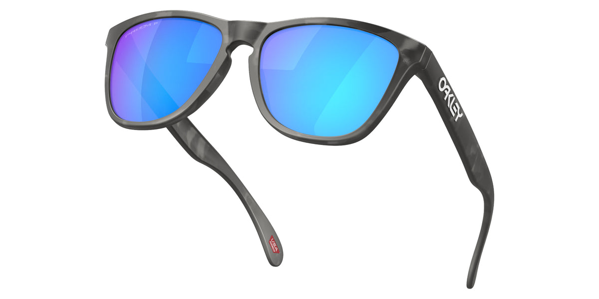 OAKLEY OO9245 Frogskins��� (Low Bridge Fit) 9245D8 54 - Matte Black Tortoise / Prizm Sapphire Polarized Mirrored #id:oo92459245d8_s:100120