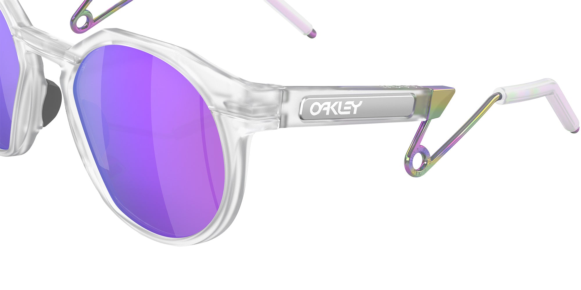 OAKLEY OO9279 HSTN Metal 927902 52 - Matte Clear / Prizm Violet Mirrored #id:oo9279927902_s:102130