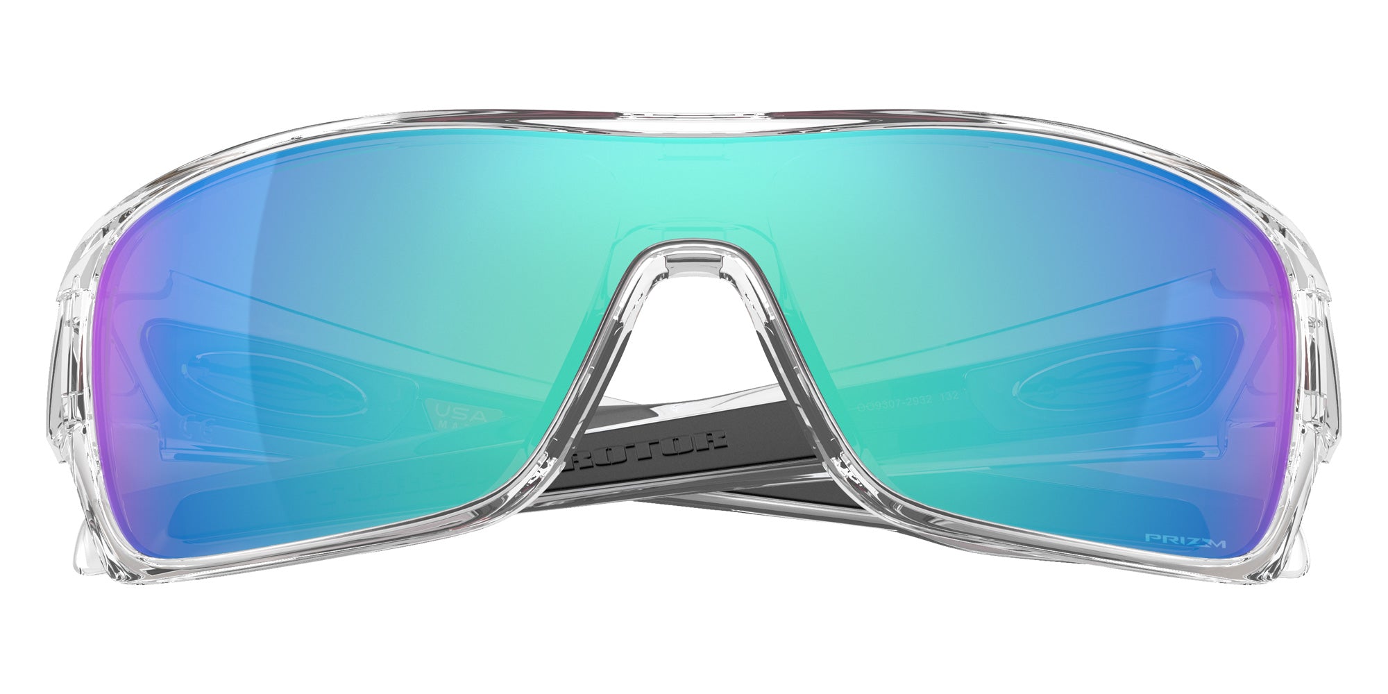 OAKLEY OO9307 Turbine Rotor 930729 132 - Polished Clear / Prizm Sapphire Mirrored #id:oo9307930729_s:104120