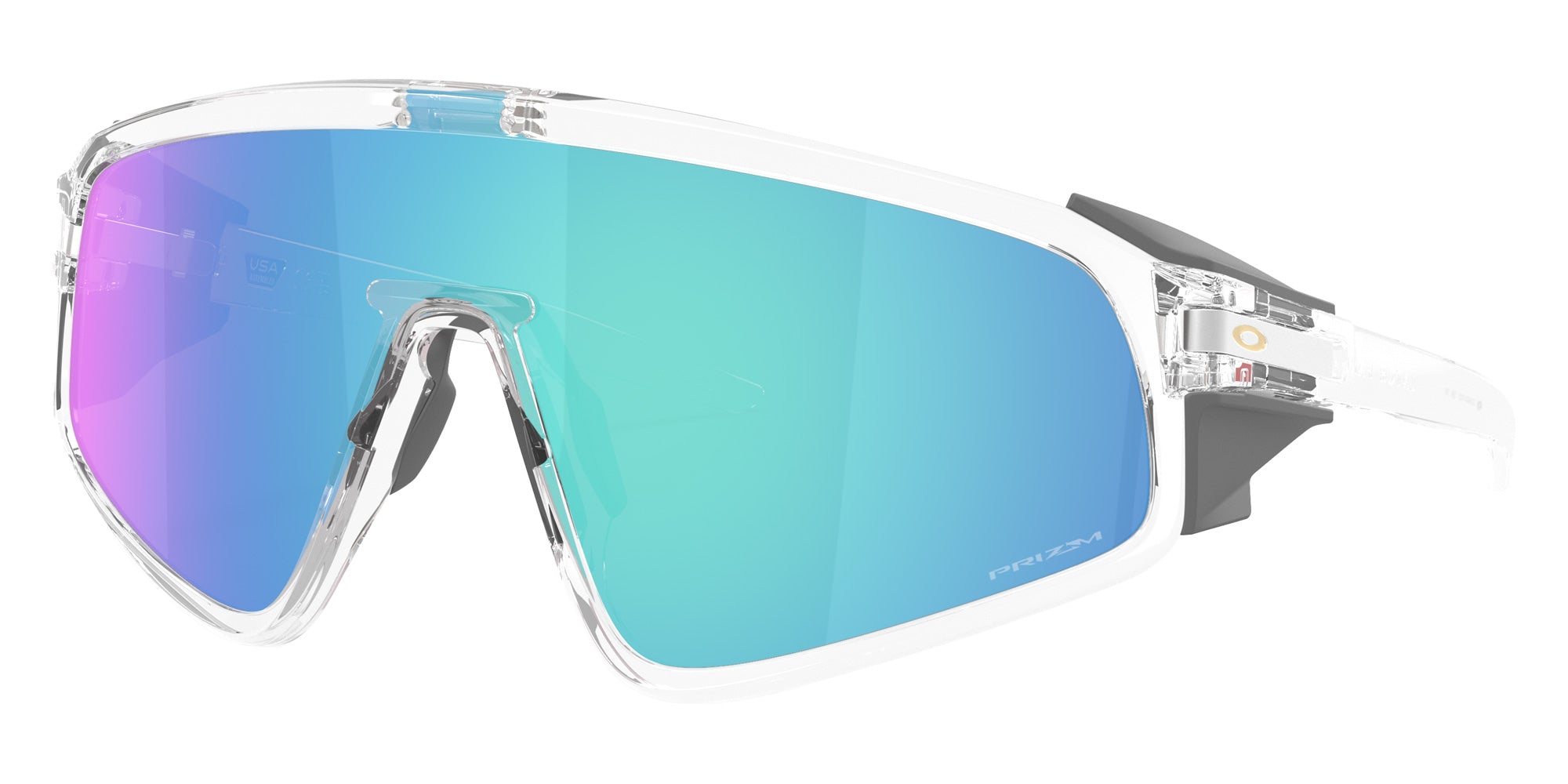 OAKLEY OO9404 Latch��� Panel 940418 135 - Clear / Prizm Sapphire Mirrored #id:oo9404940418_s:100105