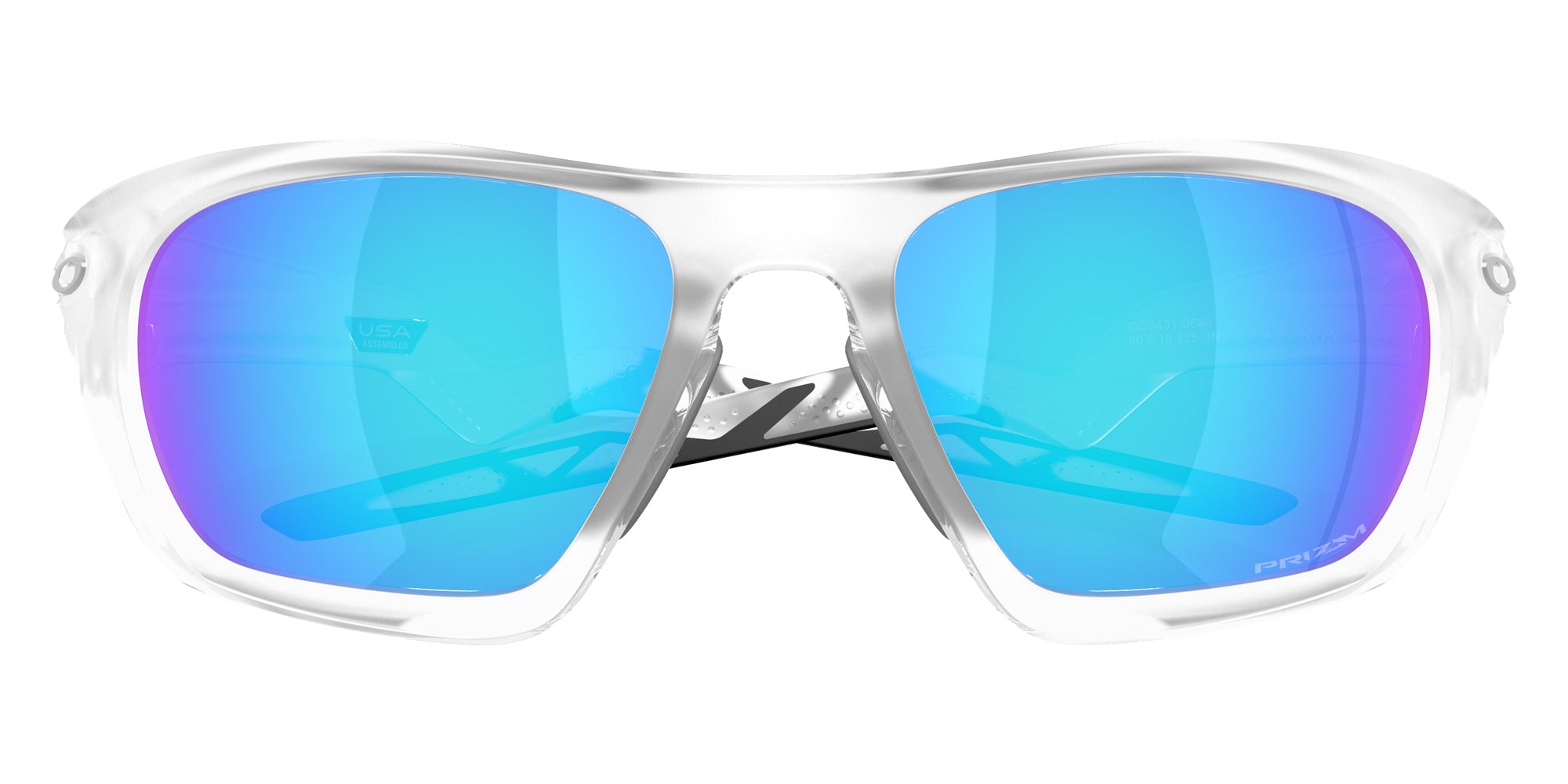 OAKLEY OO9431 Lateralis 943106 60 - Matte Clear / Prizm Sapphire Mirrored #id:oo9431943106_s:104120