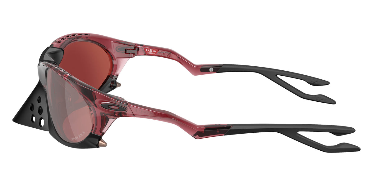 OAKLEY OO9437 Plantaris Basecamp Collection 943716 63 - Transparent Iron Red / Prizm Snow Black Iridium Mirrored #id:oo9437943716_s:100110