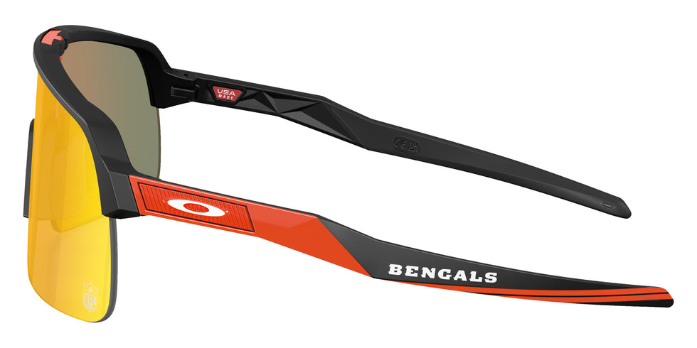 OAKLEY OO9463 Cincinnati Bengals Sutro Lite 946387 139 - Matte Black / Prizm Ruby Mirrored #id:oo9463946387_s:100110