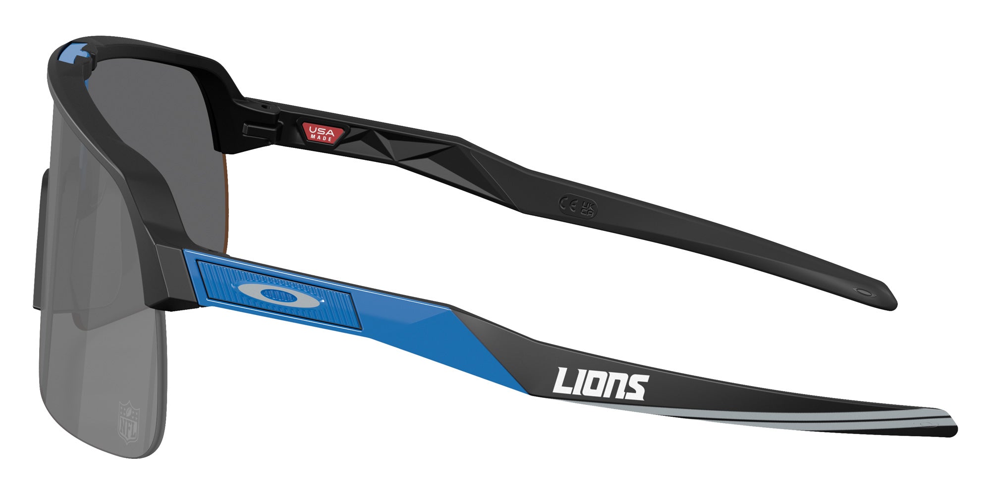 OAKLEY OO9463 Detroit Lions Sutro Lite 946391 139 - Matte Black / Prizm Black Mirrored #id:oo9463946391_s:100110