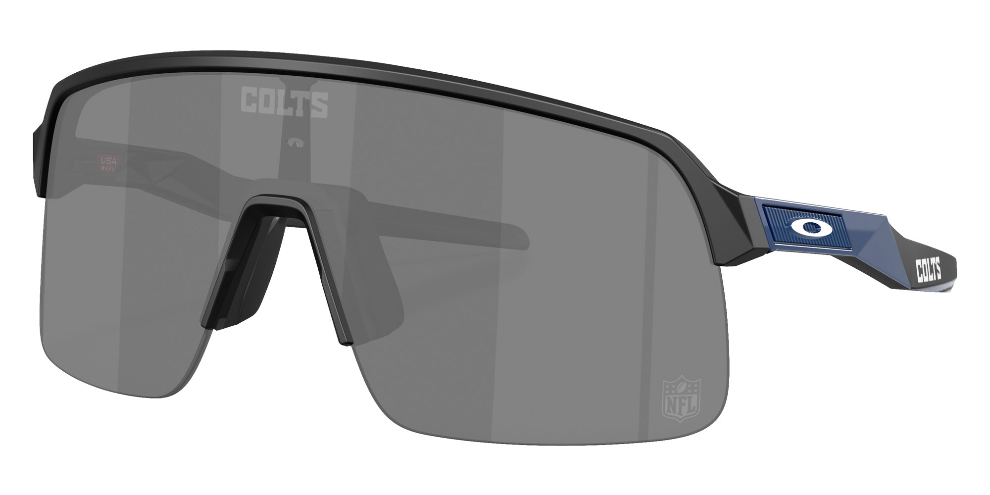 OAKLEY OO9463 Indianapolis Colts Sutro Lite 946394 139 - Matte Black / Prizm Black Mirrored #id:oo9463946394_s:100105