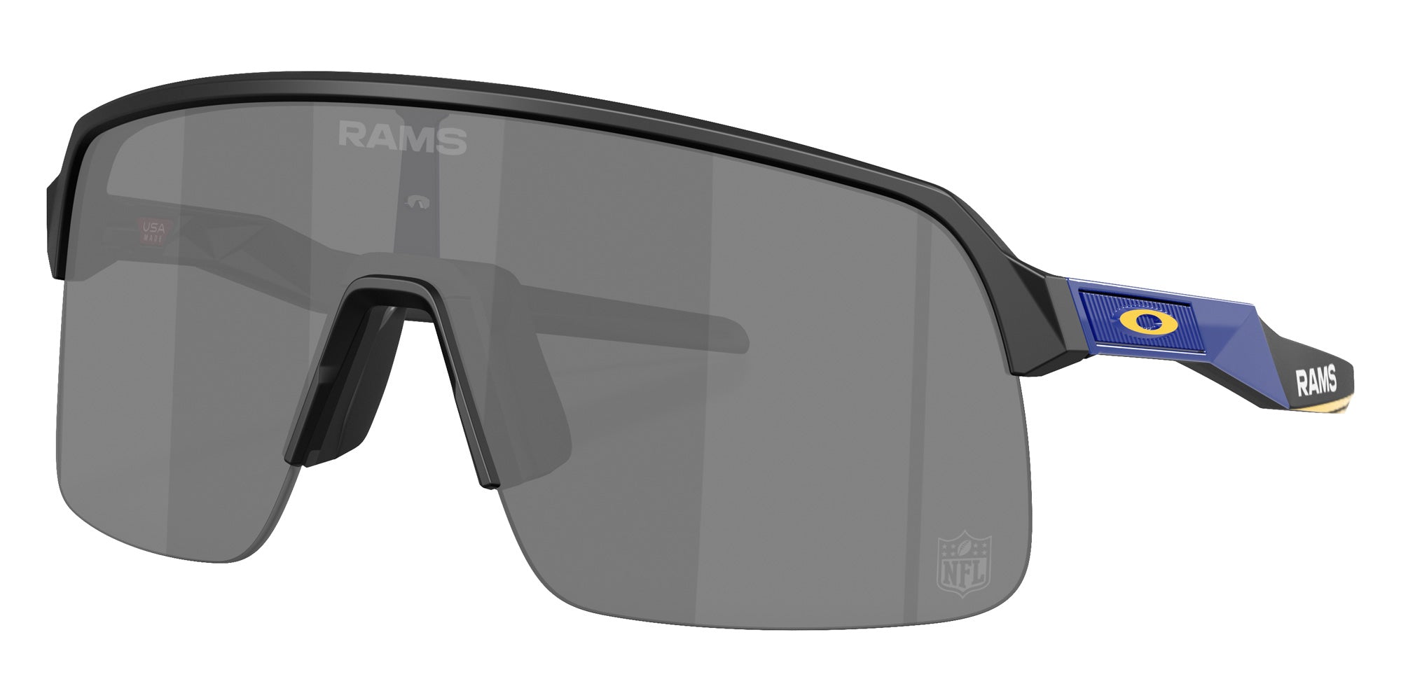 OAKLEY OO9463 Los Angeles Rams Sutro Lite 946398 139 - Matte Black / Prizm Black Mirrored #id:oo9463946398_s:100105