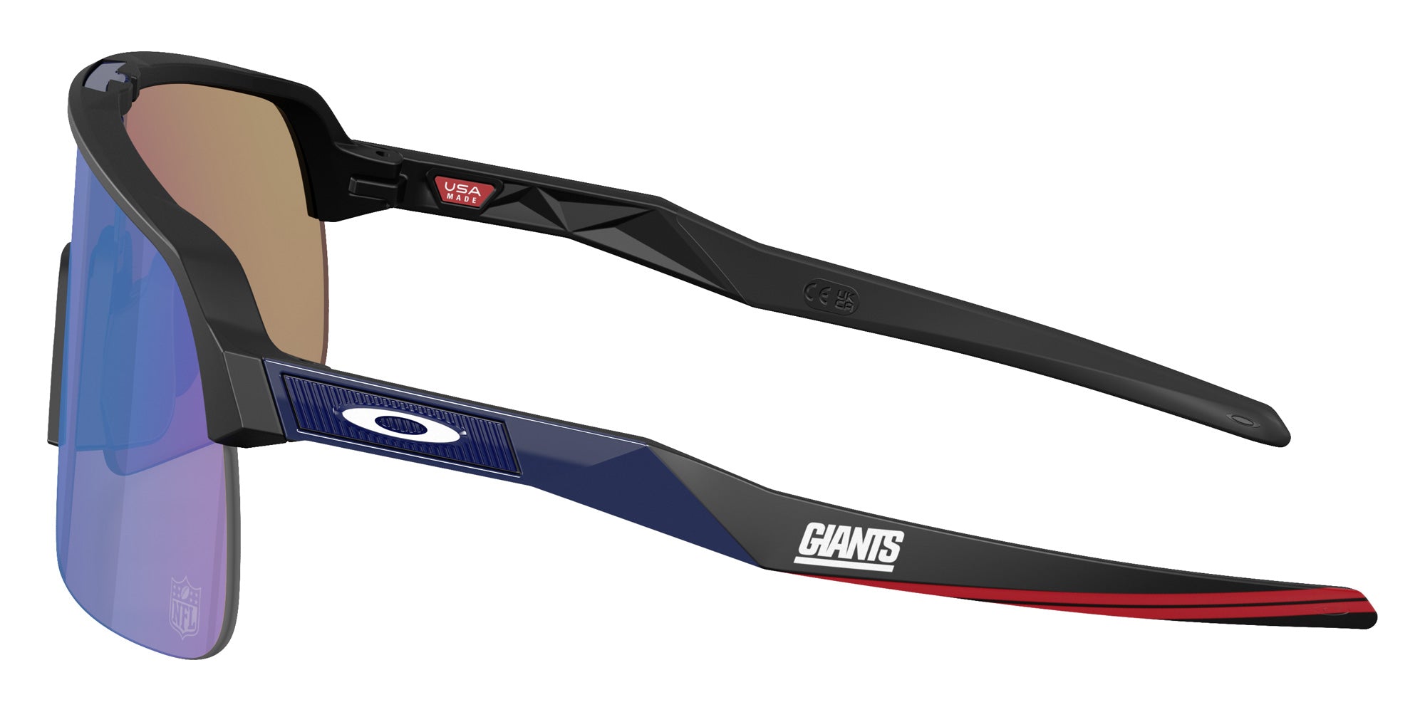 OAKLEY OO9463 New York Giants Sutro Lite 9463A4 139 - Matte Black / Prizm Sapphire Mirrored #id:oo94639463a4_s:100110
