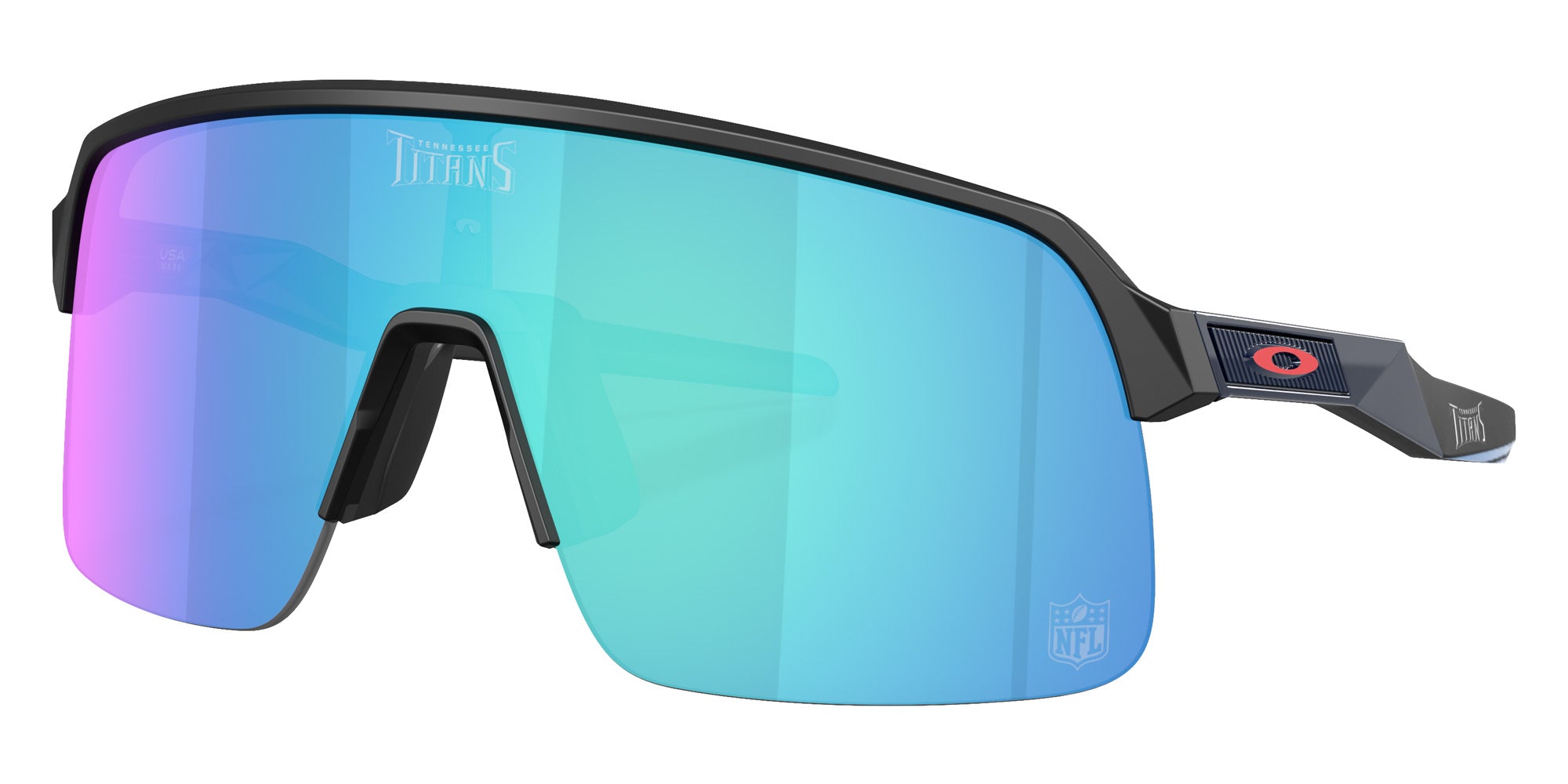 OAKLEY OO9463 Tennessee Titans Sutro Lite 9463B1 139 - Matte Black / Prizm Sapphire Mirrored #id:oo94639463b1_s:100105
