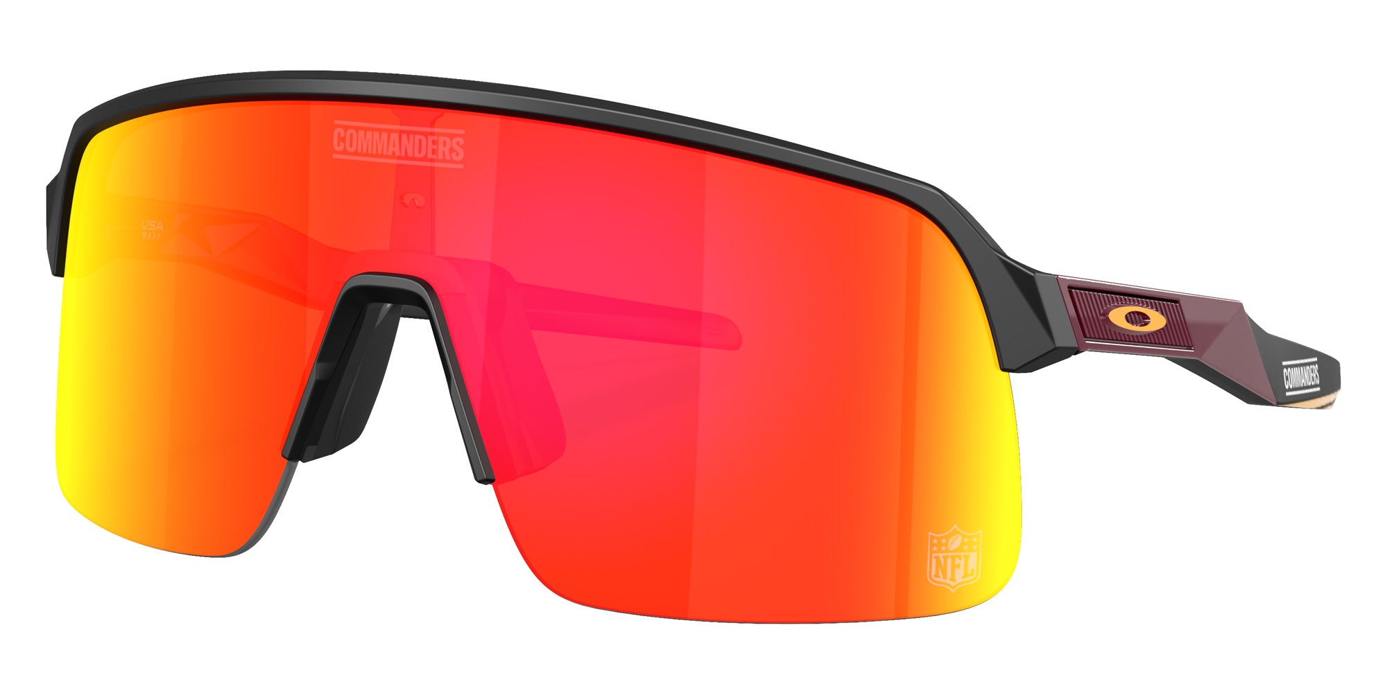 OAKLEY OO9463 Washington Football Team Sutro Lite 9463B2 139 - Matte Black / Prizm Ruby Mirrored #id:oo94639463b2_s:100105