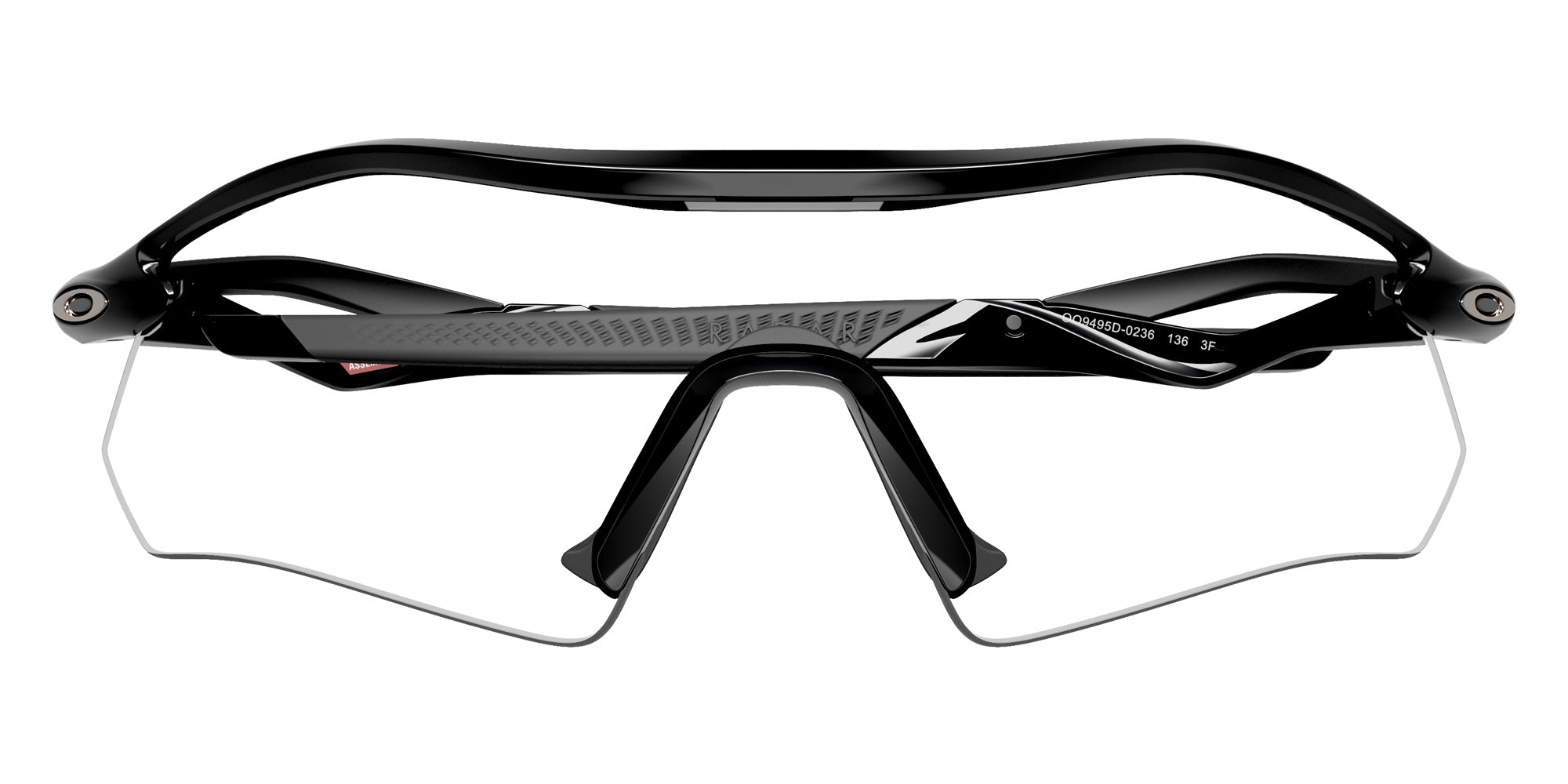 OAKLEY OO9495D Radar�� Plate��� 949502 136 - Polished Black / Clear to Black Iridium Photochromic Mirrored #id:oo9495d949502_s:100120