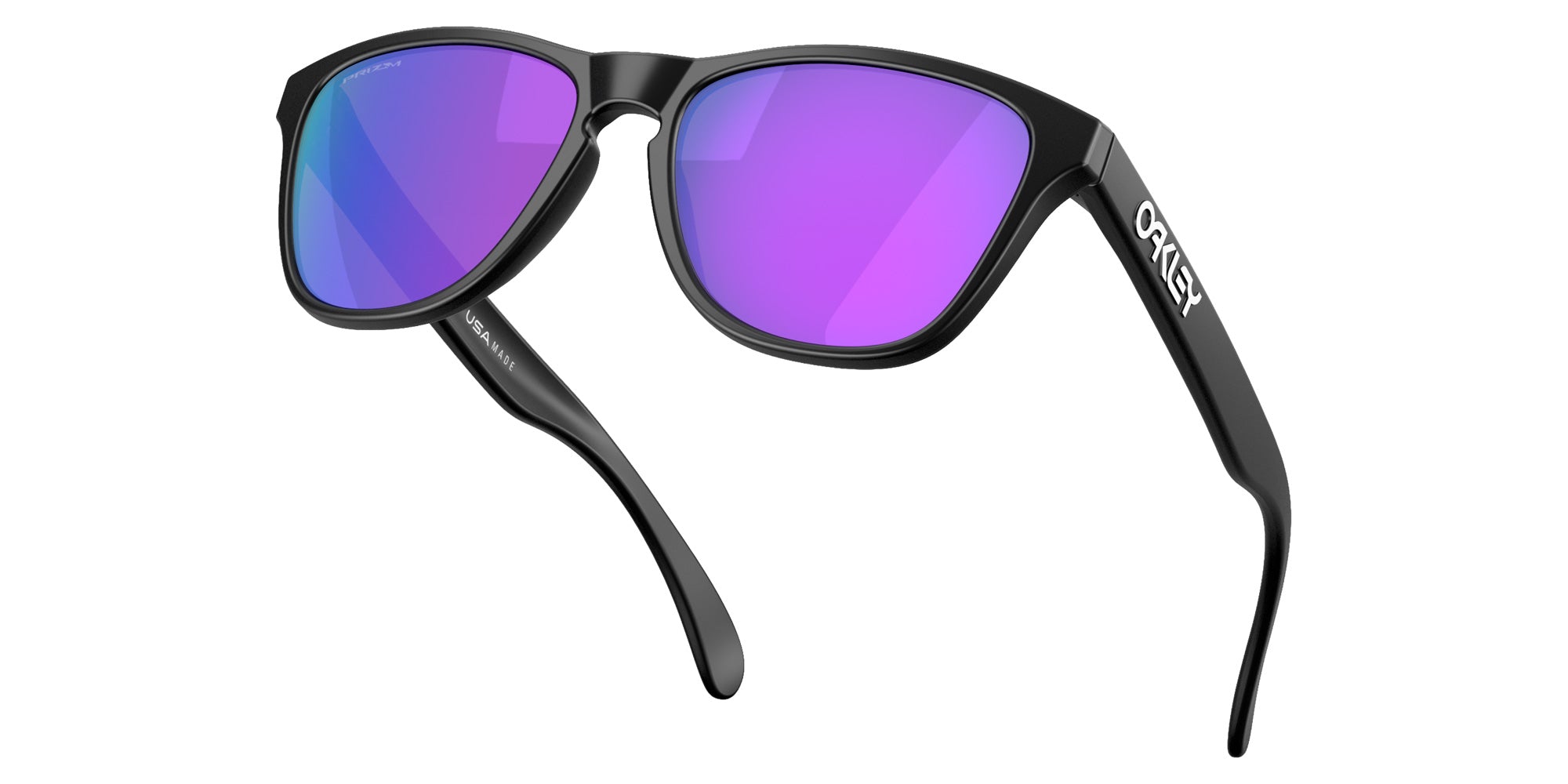 OAKLEY OO9508 Frogskins��� S 950804 53 - Matte Black / Prizm Violet Mirrored #id:oo9508950804_s:104125