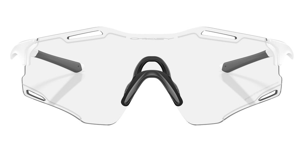 OAKLEY OO9512D Cybr Zero 951201 139 - Matte White / Clear to Black Iridium Photochromic Mirrored #id:oo9512d951201_s:100100