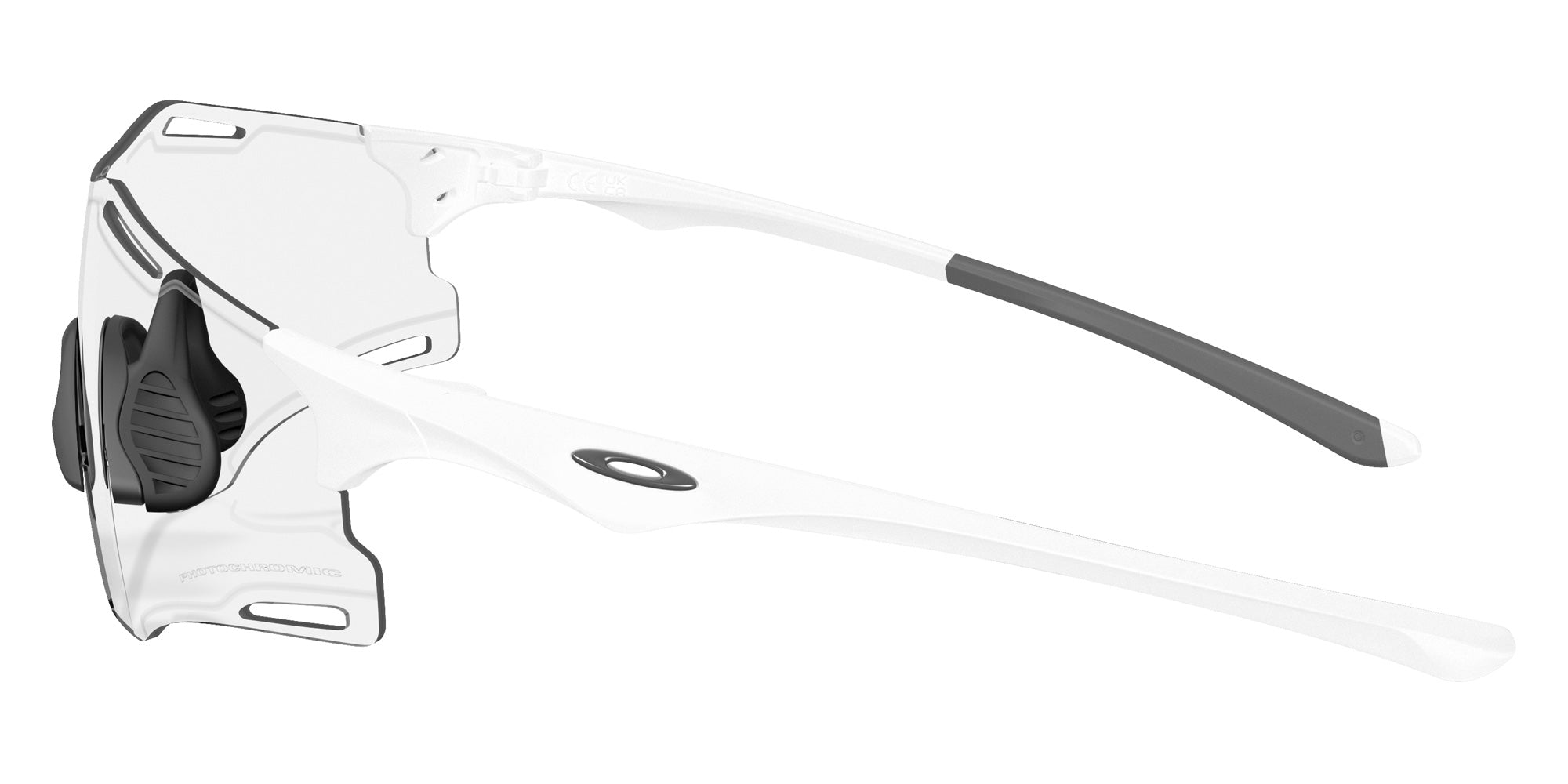 OAKLEY OO9512D Cybr Zero 951201 139 - Matte White / Clear to Black Iridium Photochromic Mirrored #id:oo9512d951201_s:100110
