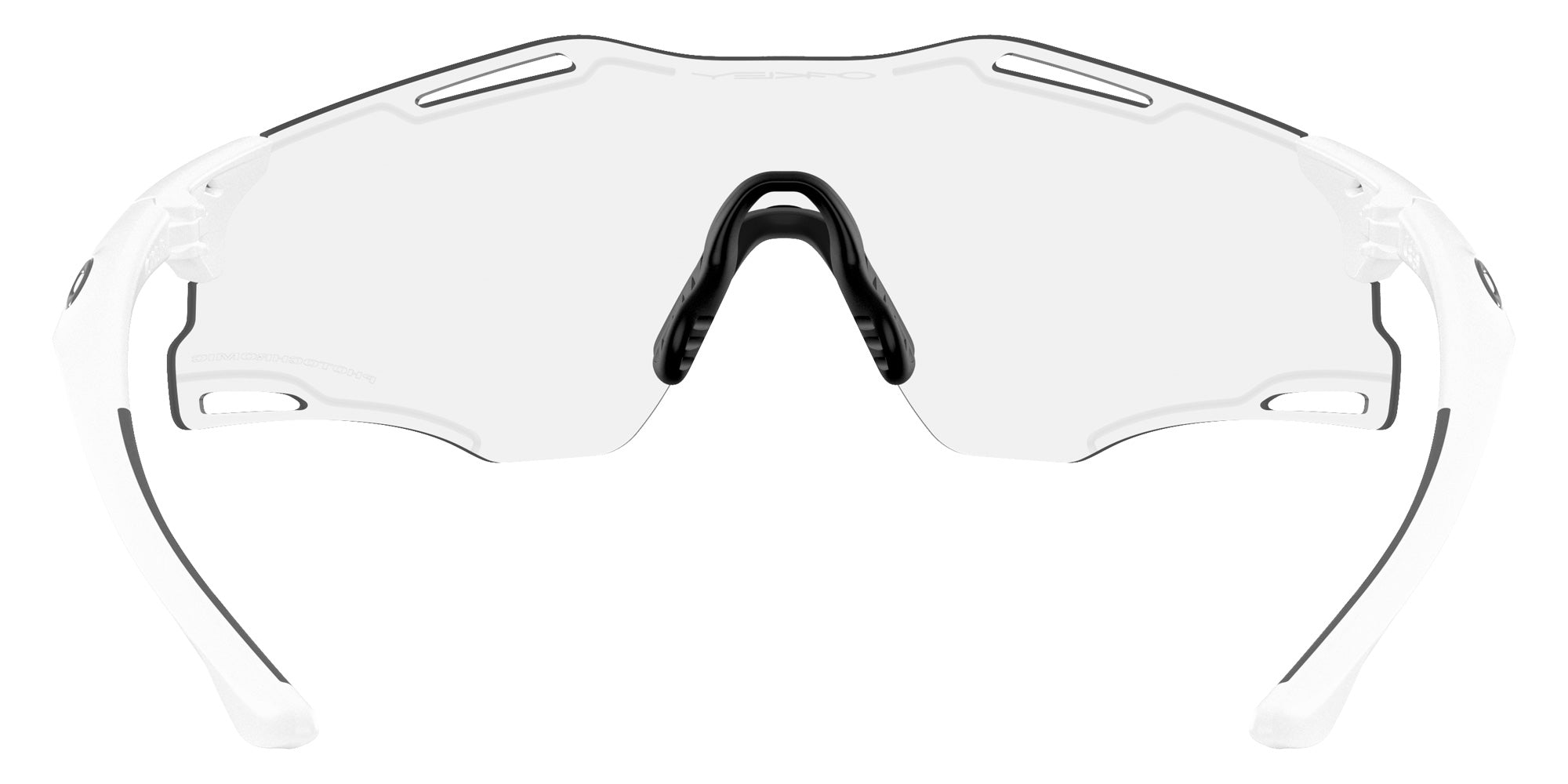 OAKLEY OO9512D Cybr Zero 951201 139 - Matte White / Clear to Black Iridium Photochromic Mirrored #id:oo9512d951201_s:100115