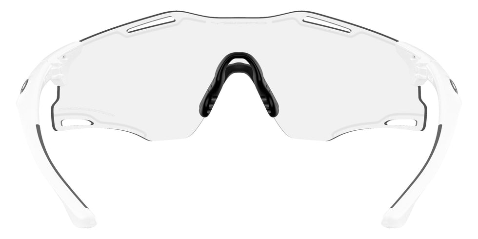 OAKLEY OO9512D Cybr Zero 951201 139 - Matte White / Clear to Black Iridium Photochromic Mirrored #id:oo9512d951201_s:100115