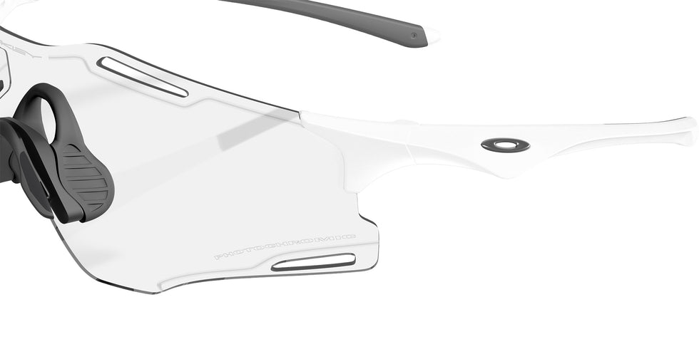 OAKLEY OO9512D Cybr Zero 951201 139 - Matte White / Clear to Black Iridium Photochromic Mirrored #id:oo9512d951201_s:100135