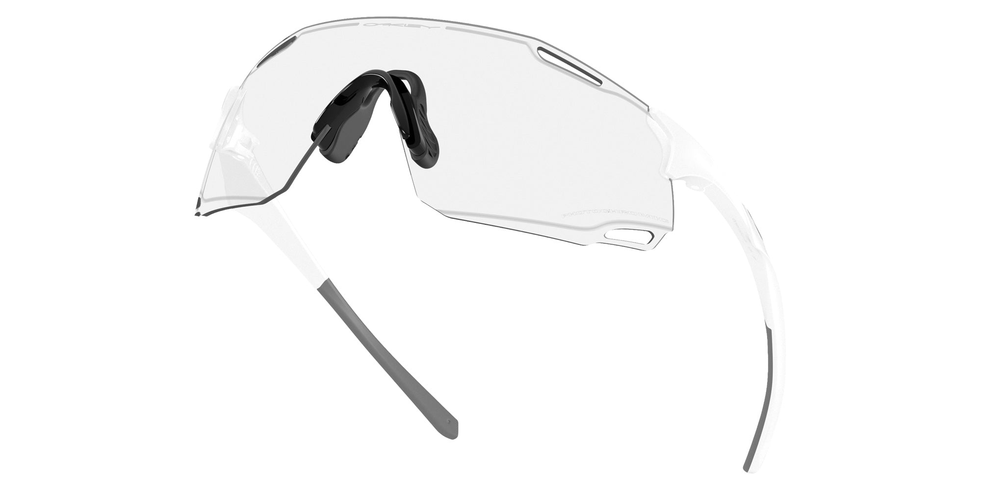 OAKLEY OO9513D Cybr Dyno 951301 139 - Matte White / Clear to Black Iridium Photochromic Mirrored #id:oo9513d951301_s:100130