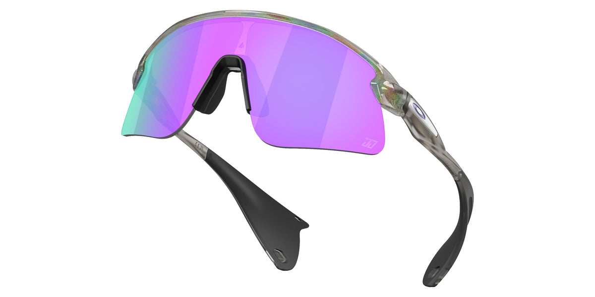 OAKLEY OO9518 Justin Jefferson Signature Series Stunt Devil S 951814 136 - Gray Ink Moondust / Prizm Violet Mirrored #id:oo9518951814_s:100120