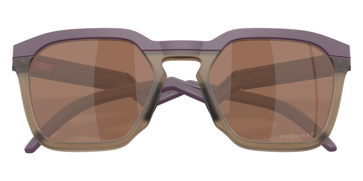 OAKLEY OO9533 HSTN SQ Obscura Collection 953311 54 - Matte Aubergine / Prizm Tungsten Polarized Mirrored #id:oo9533953311_s:100125