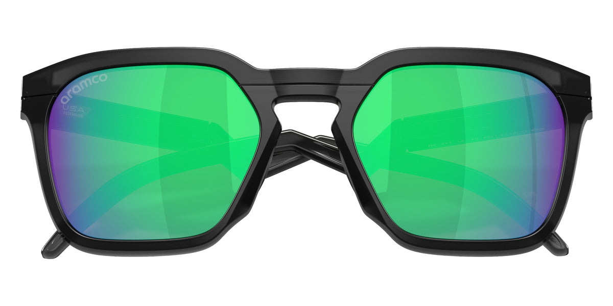 OAKLEY OO9533 Oakley X Aston Martin Aramco F1�� Team HSTN SQ 953313 54 - Matte Black Ink / Prizm Jade Mirrored #id:oo9533953313_s:100125