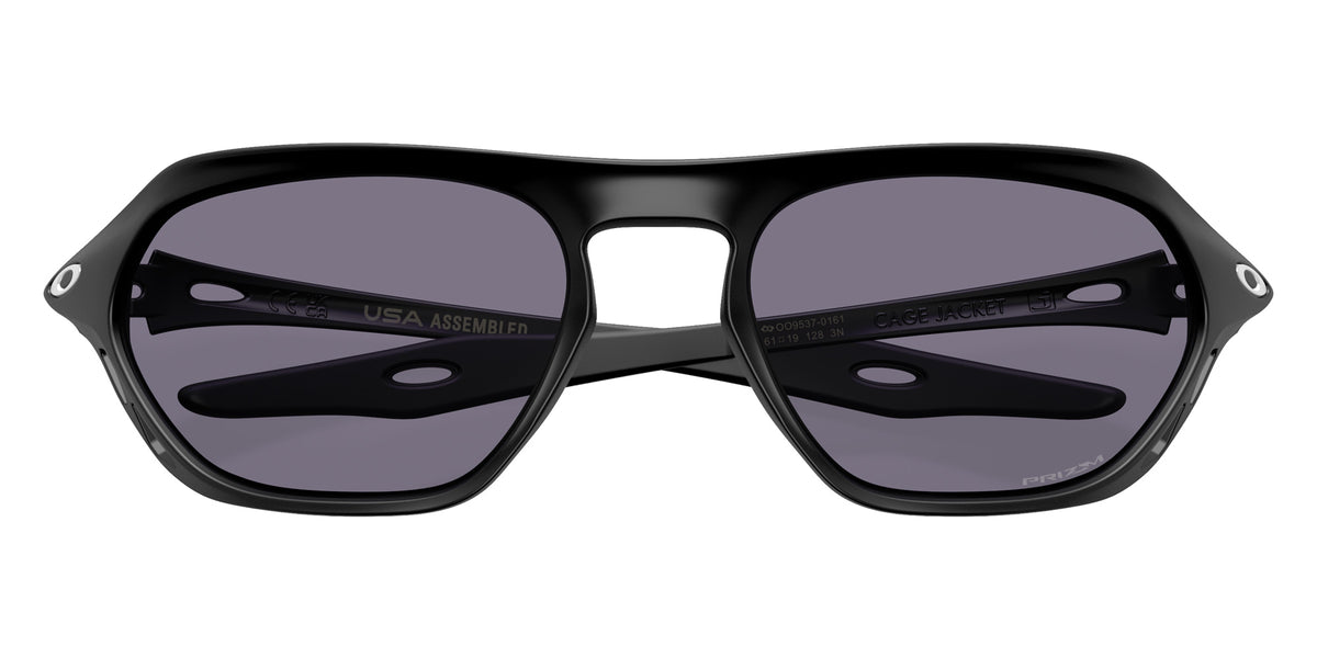 OAKLEY OO9537 Cage Jacket�� 953701 61 - Matte Black / Prizm Gray #id:oo9537953701_s:100125