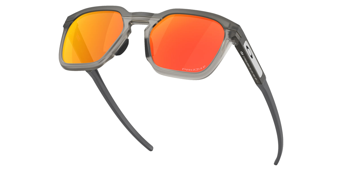OAKLEY OO9555 HSTN SQ 2.0 955506 54 - Matte Gray Smoke / Prizm Ruby Polarized Mirrored #id:oo9555955506_s:110120