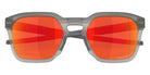OAKLEY OO9555 HSTN SQ 2.0 955506 54 - Matte Gray Smoke / Prizm Ruby Polarized Mirrored #id:oo9555955506_s:110125