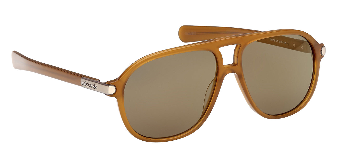 Adidas OR0136 42Q 58 - Shiny Light Orange / Green Mirrored #id:or013642q_s:102135