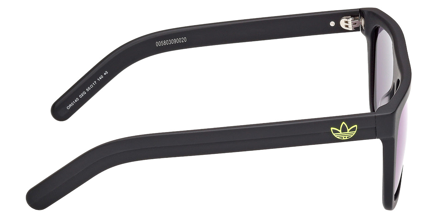 Adidas OR0140 02Q 55 - Matte Black / Green Mirrored #id:or014002q_s:100130