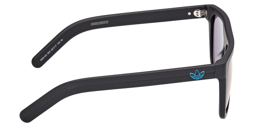Adidas OR0140 02X 55 - Matte Black / Blue Mirrored #id:or014002x_s:102130