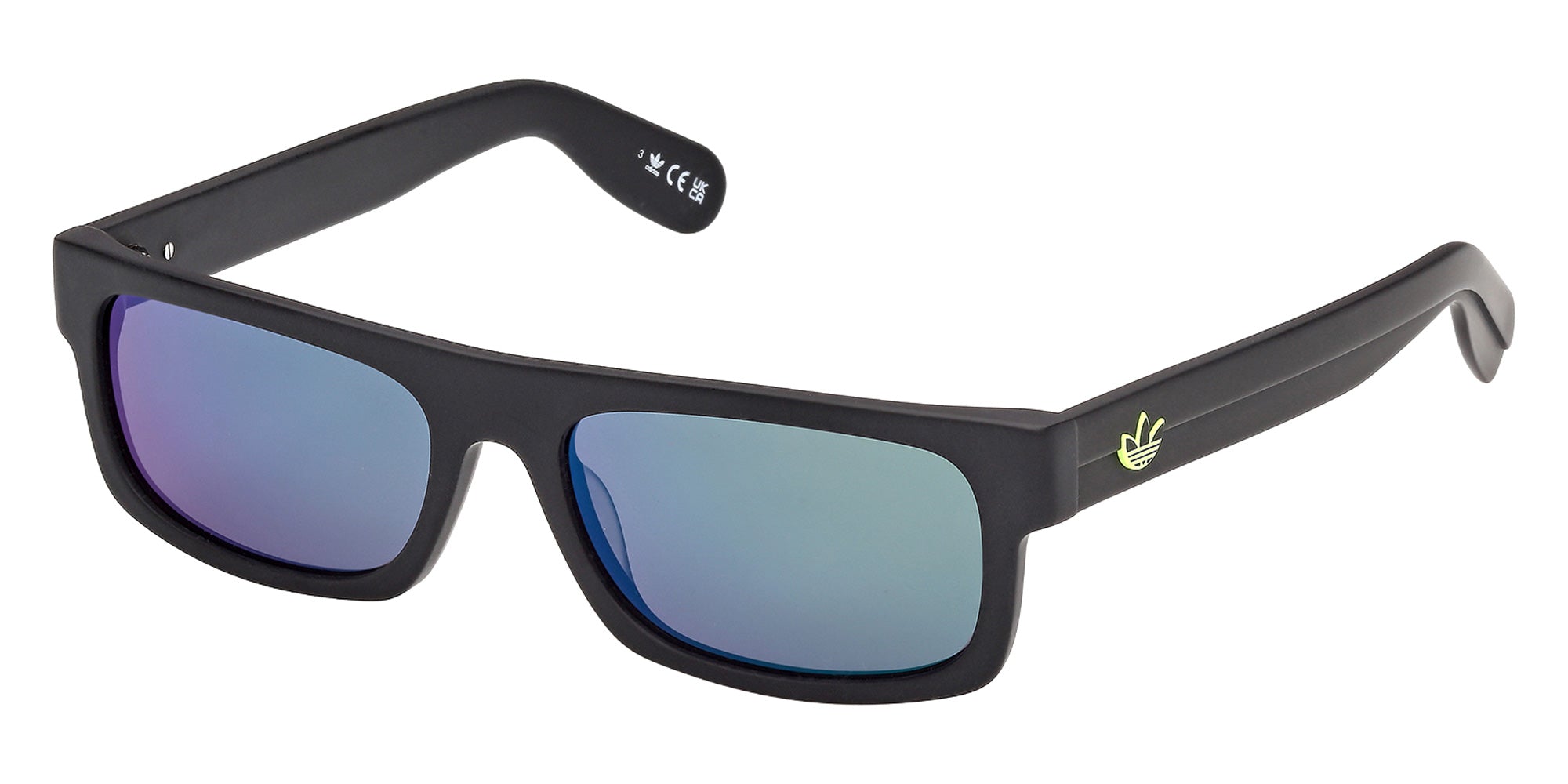 Adidas OR0145 02Q 55 - Matte Black / Green Mirrored 02Q #id:or014502q_s:100105