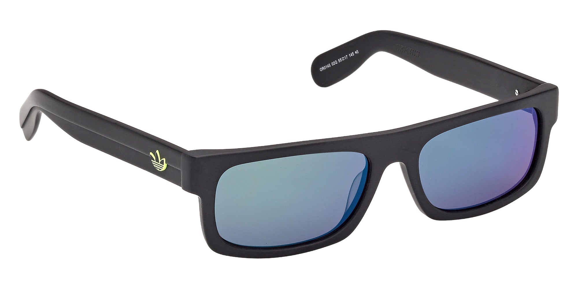 Adidas OR0145 02Q 55 - Matte Black / Green Mirrored 02Q #id:or014502q_s:100135