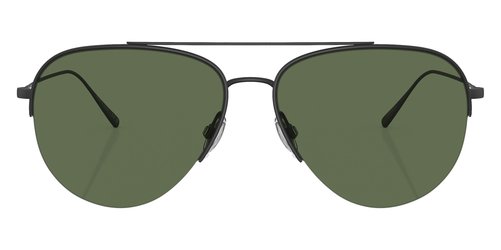 Oliver Peoples OV1303ST Cleamons 50629A 60 - Matte Black / Green Polarized #id:ov1303st50629a_s:100100