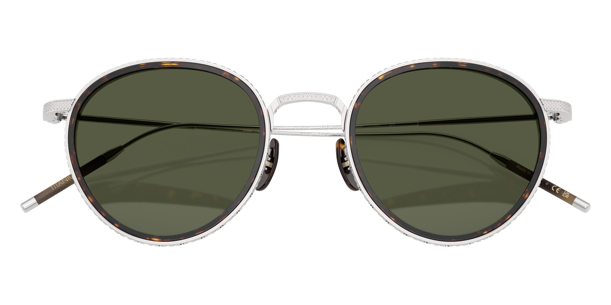 Oliver Peoples OV1318ST TK-8 Sun Gold Plated 527652 48 - 18k White Gold Plated / G-15 #id:ov1318st527652_s:100125