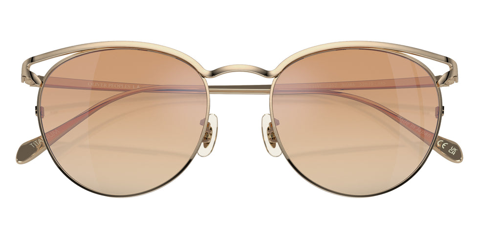 Oliver Peoples OV1319T Aviara 5252 52 - Brushed Gold / Coral Gradient Wash #id:ov1319t5252_s:100125