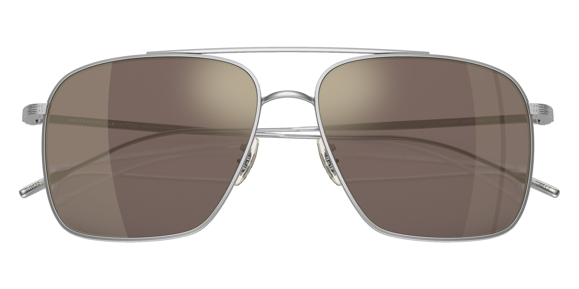 Oliver Peoples OV1320ST Dresner 50365D 56 - Silver / Chrome Taupe Photochromic Mirrored #id:ov1320st50365d_s:100130