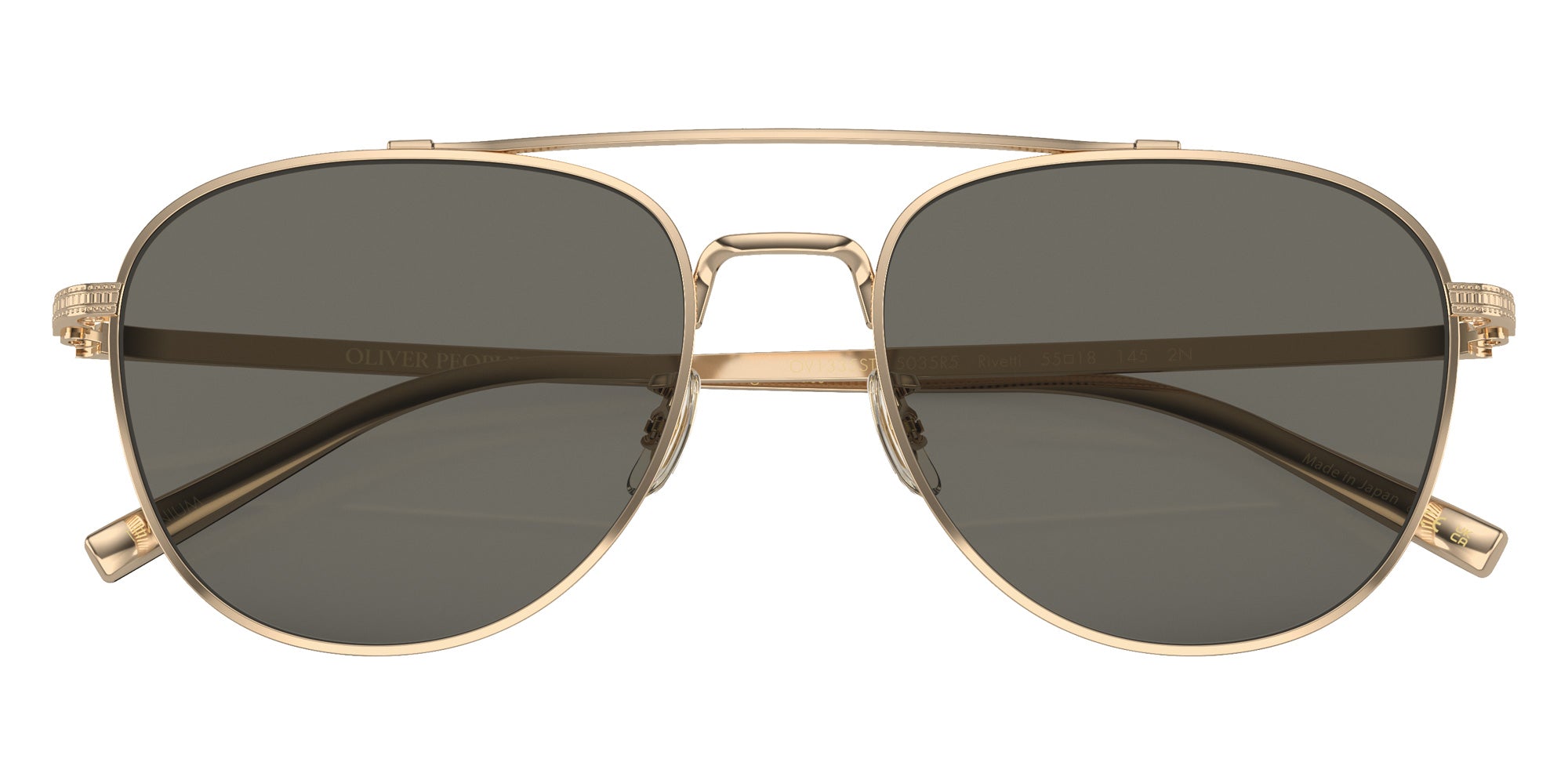 Oliver Peoples OV1335ST Rivetti 5035R5 55 - Gold / Carbon Gray #id:ov1335st5035r5_s:100125