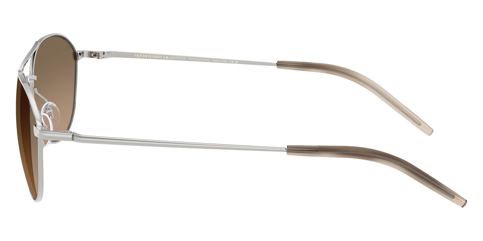 Oliver Peoples OV1358S Aero II 5036GN 57 - Silver / Sandstone Gradient Polarized #id:ov1358s5036gn_s:100110